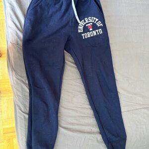 Varsity Navy Joggers with University Print